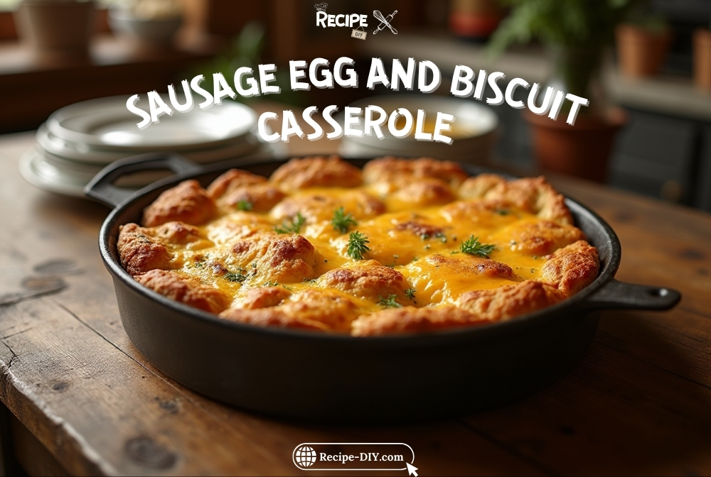 sausage egg and biscuit casserole